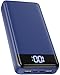 Power Bank 26800mAh, 22.5W Powerbank, Externer Handyakku Schnellladen USB C Input & Output mit LED Anzeige, PD3.0 QC4.0 Tragbares Ladegerät Kompatibel mit iPhone 16 15 14 13 Pro Max.(Blau)