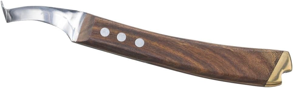 Tough 1 Professional Curved Hoof Knife w/Brass End