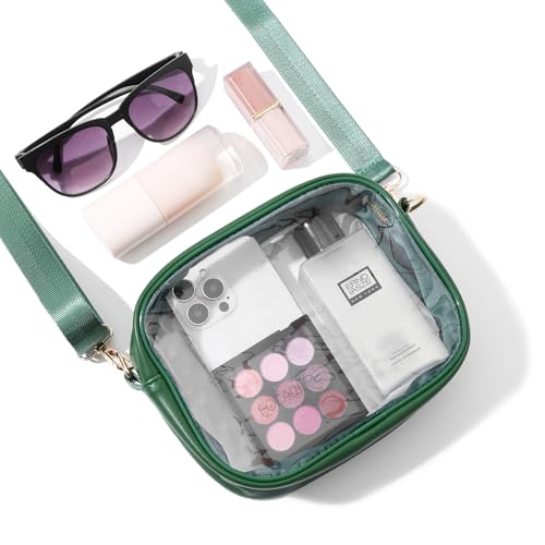 Image of TOBVZOO Clear Bag Stadium Approved, Crossbody Transparent Bag for Concerts Sports Events, Purses for Men & Women