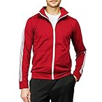 H2H Mens Active Slim Fit Track Lightweight Jacket Zip-up Long Sleeve - Image 4