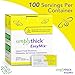 SimplyThick EasyMix | 100 Count of 12g Individual Packets | Gel Thickener for those with Dysphagia & Swallowing Disorders | Creates An IDDSI Level 3 - Moderately Thick (Honey Consistency)