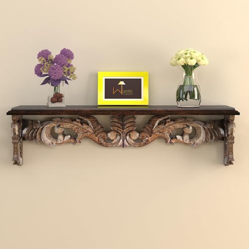 Onlineshoppee Modern Carved Floating Wall Bracket Book Rack Stylish Home Organization Shelf Elevate Home Decor Add A Touch Of Modern Sophistication To