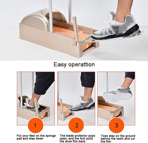 Dispenser portatile per copriscarpe con bracciolo, protezione igienica per i piedi, per uso domestico, in fabbrica e in laboratorio