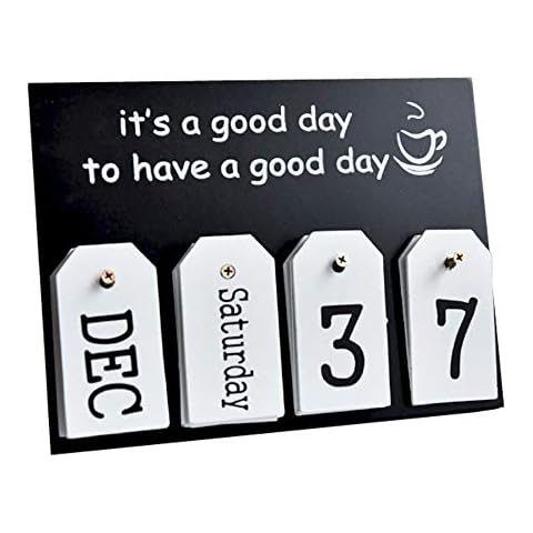 1Pc Perpetual Calendar Desk Calendars Creative Decoration Stand Up Cover