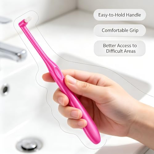 ZMoal Orthodontic Tufted Interproximal Tufted End Tuft Single Compact Interdental for Detail Cleaning Tapered (Tapered) 6Pcs — view 6