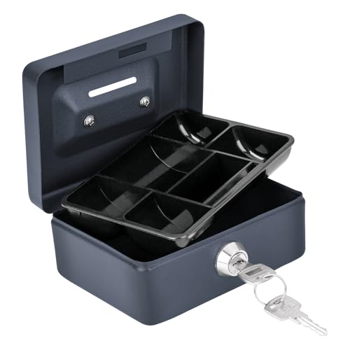 Reviews de Cajas para Dinero Walmart los 5 más buscados. 45 Hermex CADI-12, Caja para dinero 12 cm con charola removible