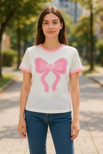 Image of Lymio T Shirt for Women's | Cute Printed Women's T-Shirts | Korean Style Casual Wear Tops | Available in Pack of 2 (T-Girls-L-01-03)