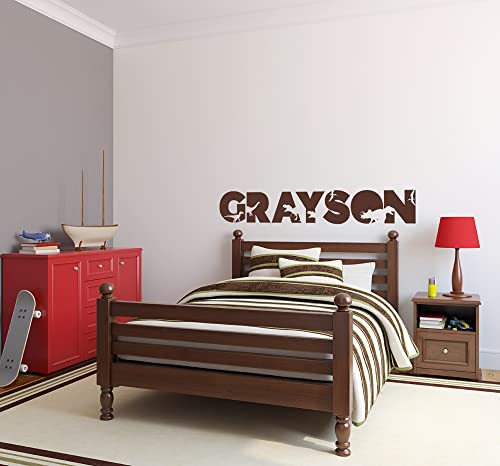 Vinilo decorativo de pared con nombre dinosaurio miniatura 5