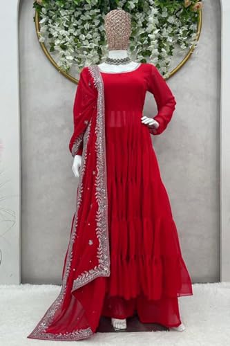 Image of Fashion Basket Georgette Anarkali Dress for Women