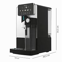 Cecotec Kaffeevollautomat Cremmaet Latte Art Elite, 19 Bar, Thermoblock, 6 Getränke auf Knopfdruck, integrierter 400 ml Milchtank, 150 g Bohnenbehälter mit Kegelmahlwerk, 1,1 L Tank, Auto-Reinigung – Ansicht 2