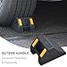 OrangeStar Rubber Wheel Chocks, Tire Chock w/Handgrip for Car, RV, Travel Trailer, Camper Accessory (8 Packs