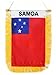 Samoa - Window Hanging Flags