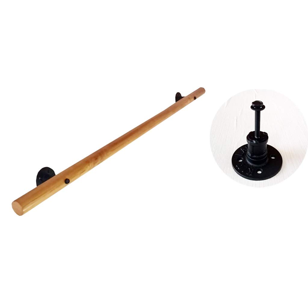 Main courante d'escalier design en bois massif noble pour habiller les murs de loft