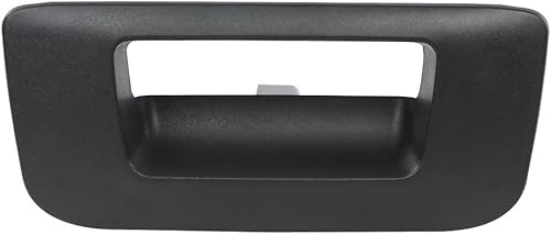 PIT66 Bisel de manija de puerta trasera negra compatible con Chevy Silverado/GMC Sierra GM1916107 2007 2008 2009 2010 2011 2012 2013 2014