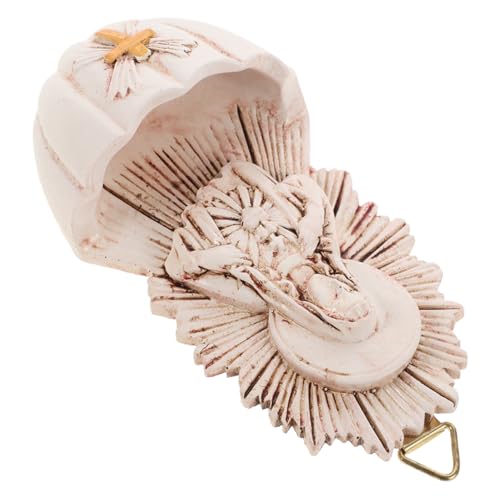 OUNONA Bénitier Mural Résine Pour Décoration Murale Catholique Bénitier Église Suspendu Décoration Murale Église