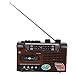 Retro Cassette Player, Retro with Cassette Player and AM/FM Radio Speaker and Earphone Jack, Vintage Tape Player Recorder Cassette Support Storage Card and USB (US)