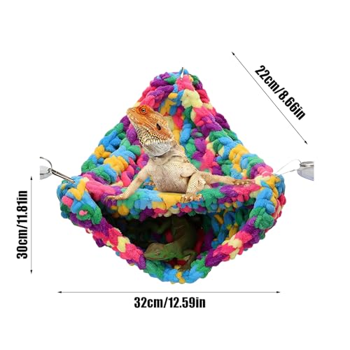 Ropa de cama de terrario tejida para el descanso de reptiles 6