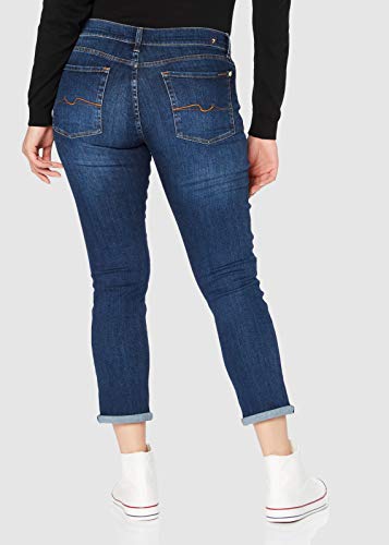 7 For All Mankind Asher Jeans, Blu Scuro, 38 Donna...
