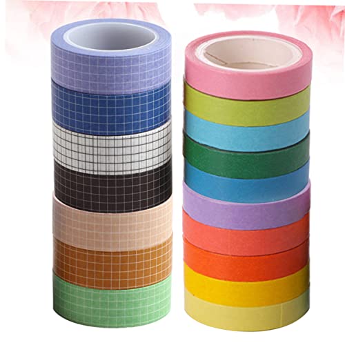 TEHAUX 17 Peças De Fita Adesiva Colorida Para Decoração Retrô Conjunto De Molduras Para Fotos Adesiv