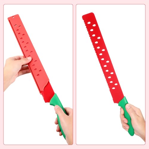JECOMPRIS 17.1-Inch Watermelon Knife: Stainless Steel Serrated Bread Slicer for Summer Parties - Kitchen Fruit Cutter for Caterers Home Chefs Bakers by JECOMPRIS - Image 3