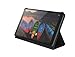 Lenovo Tab M8 Folio Case, Polycarbonate and Microfiber Material, Polyurethane Protective Film, ZG38C02862, Black