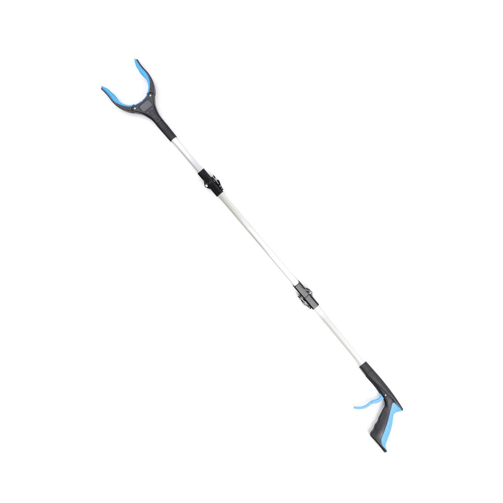 Pinza Telescopica 1 Pezzi - 83cm Pinza Raccogli Oggetti - Pinza raccogli rifiuti con Punte Magnetiche - Testa Girevole di 90° Pinza Telescopica Prendi Oggetti, Rosso