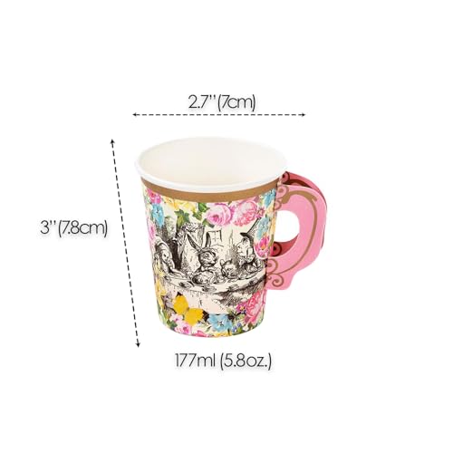 Talking Tables Alice In Wonderland Tea Cups And Saucer Sets Mad Hatter Tea Party