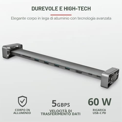 Trust Dalyx Dock multiporta USB-C 10-in-1 — immagine 4 di 11