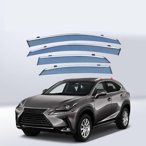 ACRUZ Deflecteur Vitre Voiture pour Lexus NX AZ10 2014-2022, Déflecteurs d'air Vitres Latérales Anti-Pluie Garde Couverture Accessoires.