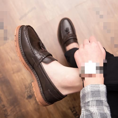 Directly Shipped from The Factory Men's Classic Penny Slip - On Loafer Platform Loafer for Men Comfortable Men's Business Casual Shoes3