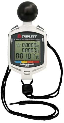 Image of Triplett HSW50 Heat Stress Stopwatch with WBGT (Wet Bulb Globe Temperature) Meter and Stroke Frequency Counter