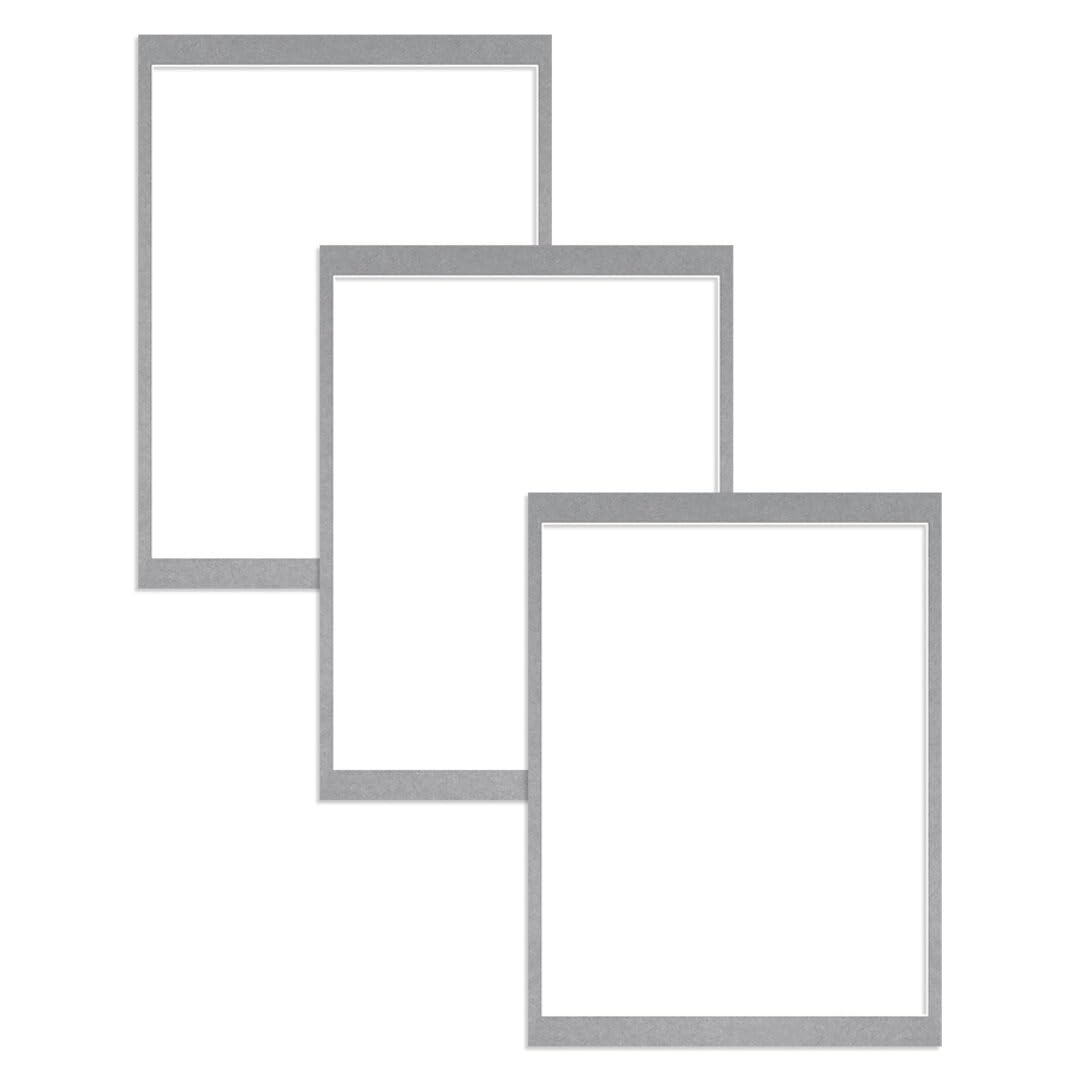Alison Kingsgate 16X12 Silver Picture Mount - 14X11 Aperture - Pack 3 — image 1