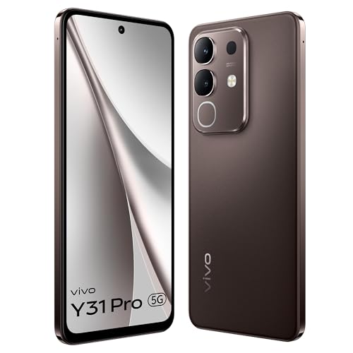 Image of vivo Y31 Pro 5G (Mocha Brown, 8GB RAM, 128GB Storage) with No Cost EMI /Additional Exchange Offers