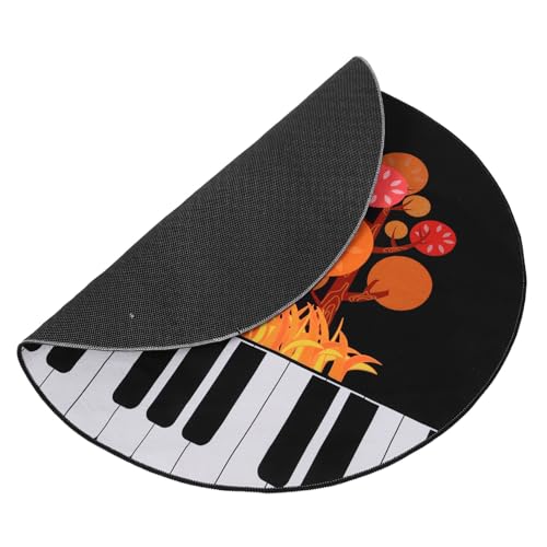 ERINGOGO Piano Decorative Carpet Soundproofing Pad Nonslip Piano Rug Home Piano Practice Rug