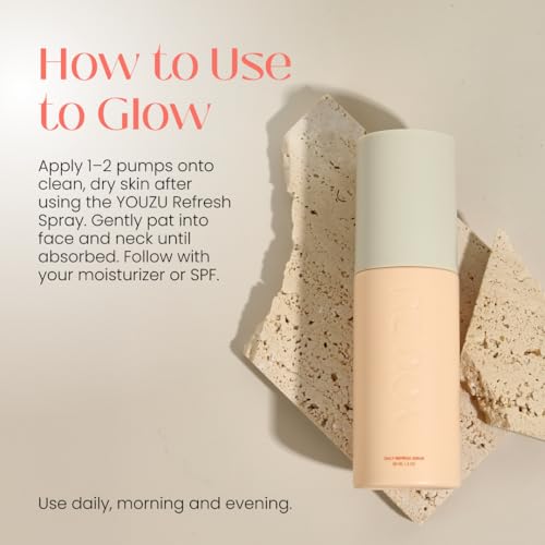 YOUZU Hypochlorous Acid Daily Refresh Serum – Lightweight Skin-Reviving Formula – Dermatologist-Formulated – Alcohol-Free, Fragrance-Free, Vegan – For Balanced, Radiant-Looking Skin