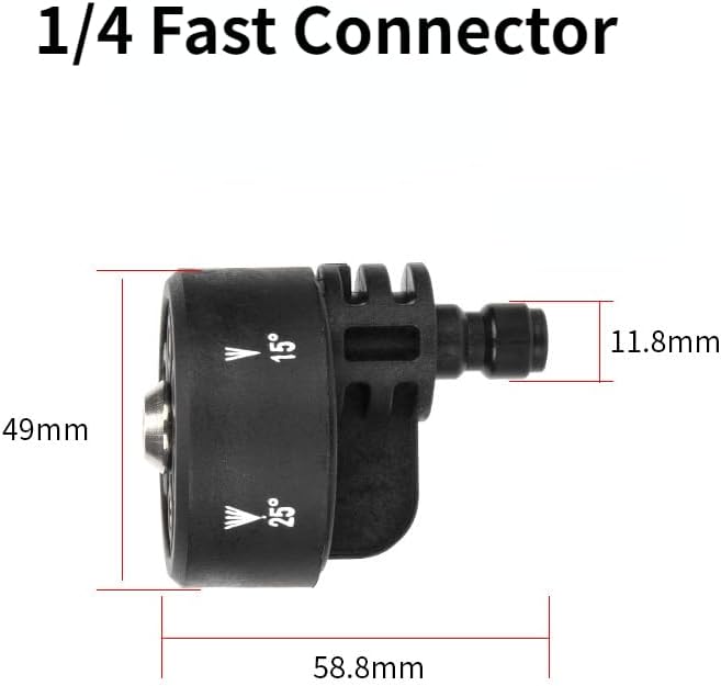 Miniatura 4 de Boquilla ajustable 6 en 1 para lavadora inalámbrica de alta presión de 14 pulgadas, piezas de pistola de agua, boquilla de manguera de plástico