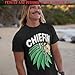 ShirtBANC Chiefin Smoking Native American Shirt Weed Feathered Helmet Design Tee