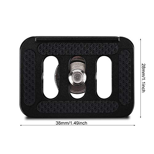 Adaptador de braçadeira de liberação mini portátil de liga de alumínio placa de liberação rápida par