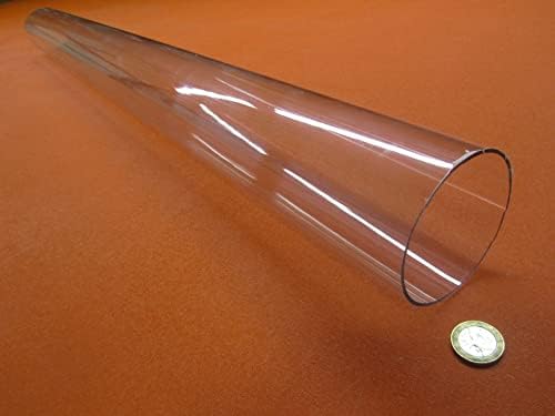 Polycarbonate Round Tube 3 1/8" (3.125") OD x 3.0" ID x 1/16" Wall x 36" (More Length Options)