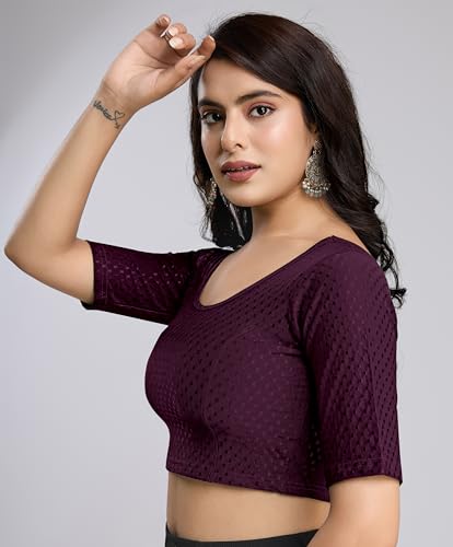 trendmalls women39s pure cotton stretchable readymade blouse choli saree blouse ready to wear