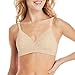 Hanes Women's Fuller Coverage Foam Wire Free Bra, Soft Taupe, 2X