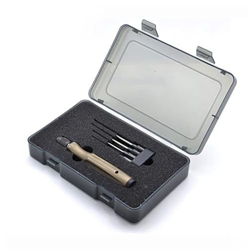 BinZyronic 六角レンチドライバーセット 1.5?3.0mm ? 高速鋼製工具 プロ向け修理用 ヘッド4種付き