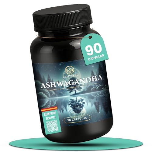 SUPER PACK ZENVITAE® Ashwagandha 5.000 mg eq. 10:1 + GUIA BIENESTAR | Con Pimienta Negra para Máxima Absorción + 10% Withanólidos | Reduce estrés, mejora el sueño, y Inmunidad | 90 Cápsulas Veganas