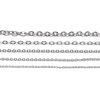 POLAY 2 Metri In Acciaio Inox Oro Rosa/Oro Della Collana Della Catena A Maglia Cavo Alla Rinfusa 2mm Di Larghezza Per I Risultati Della Creazione Di Gioielli Forniture Fai Da Te