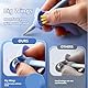 FloralGrace 8 Stück Schreibhilfe für Stift Kinder, Ergonomische Stifthaltung Korrekturhilfe, Fingerhalter Schreibwerkzeug, Lila, Grün, Blau, Rosa
