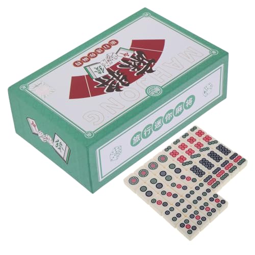Mini Carreaux De Mahjong Voyage Kit Mini Mahjong Format Compact pour Table et Dortoirs