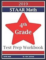 2019 STAAR Math Test Prep Workbook for 4th Graders 1790812062 Book Cover
