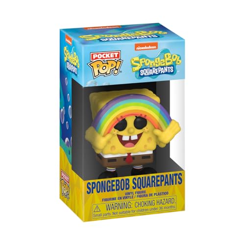 Funko Pocket Pop! & Tee: Spongebob Squarepants, SB with Rainbow, for Children and Kids, Medium, Spongebob Squarepants - Image 3