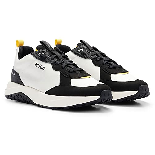 Image of HUGO Mens Running Style Mix Material Sneakers