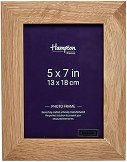 Hampton Frames NEW ENGLAND 5x7 (13x18cm) Natural Oak Picture Photo Frame Glass 464857WO